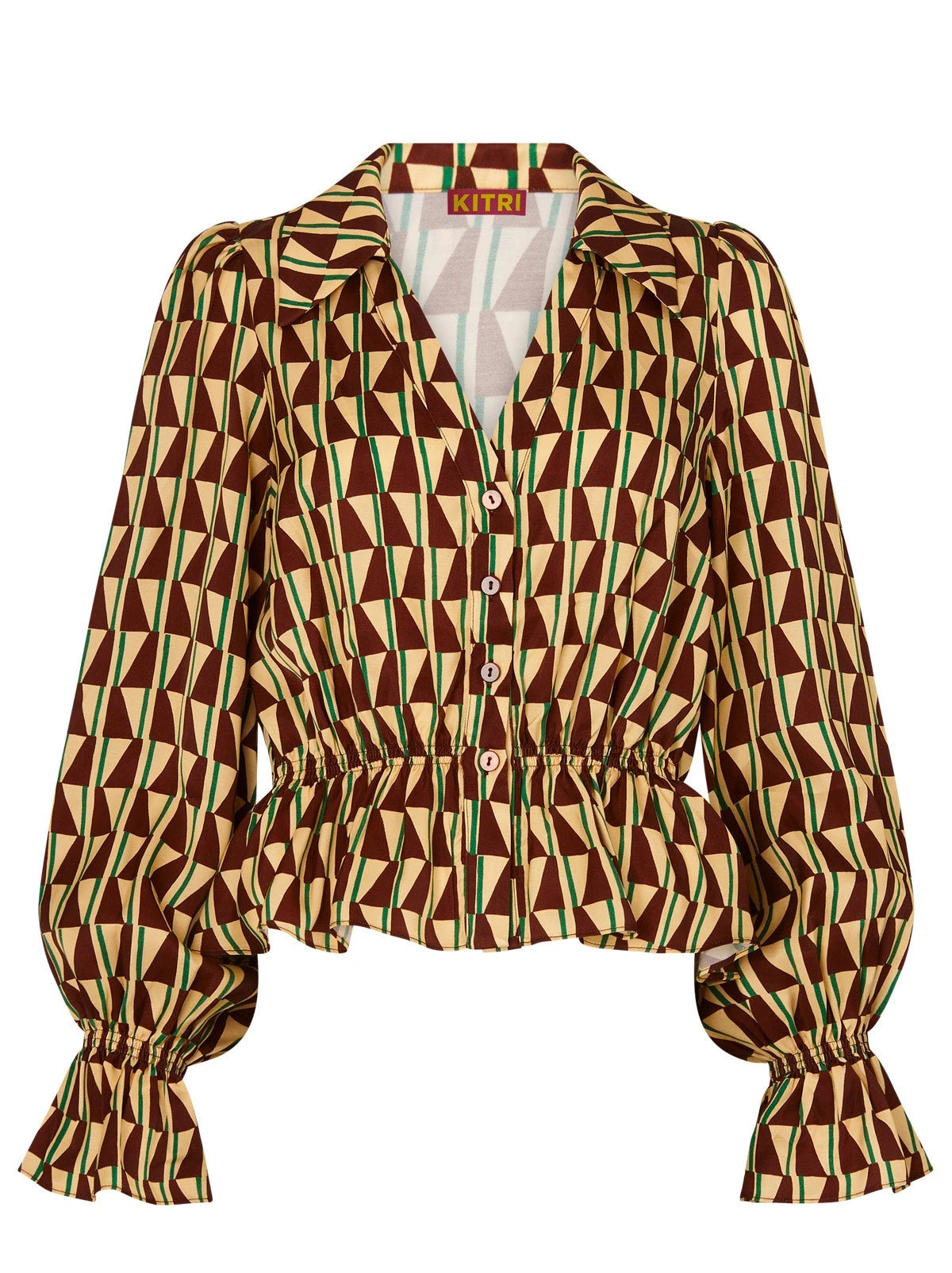 Gloria Chocolate Tile Print Top 4 Gloria Chocolate Tile Print Top - Image 4