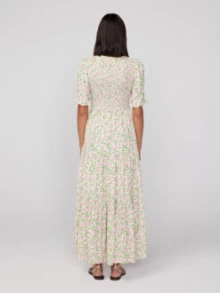 Gracie Tulip Print Shirred Dress -New Modern Dress Sales gracie tulip print shirred dress by kitri studio 41168507502892