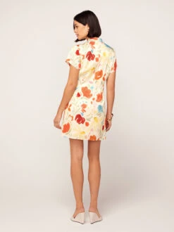 Gretchen Pastel Floral Jacquard Mini Dress -New Modern Dress Sales gretchen pastel floral jacquard mini dress by kitri studio 45073331650860