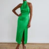 Gwen Green Halterneck Dress