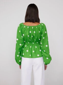 Hadley Green Polka Dot Top -New Modern Dress Sales hadley green polka dot top by kitri studio 41290636820780