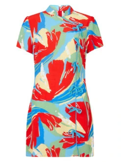 Harlow Abstract Print Mini Dress -New Modern Dress Sales harlow abstract print mini dress by kitri studio 41290685940012