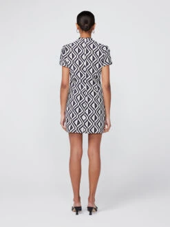 Harlow Diamond Geo Print Mini Dress -New Modern Dress Sales harlow diamond geo print mini dress by kitri studio 42063670018348