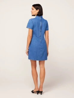 Harlow Embroidered Denim Mini Dress -New Modern Dress Sales harlow embroidered denim mini dress by kitri studio 45086469095724