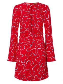 Helga Watermelon Trail Print Mini Dress -New Modern Dress Sales helga watermelon trail print mini dress by kitri studio 43054397915436