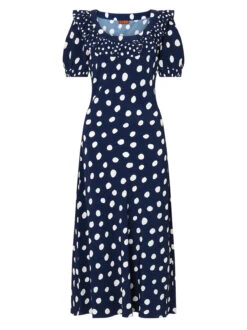 Hilda Mixed Polka Dot Midi Dress -New Modern Dress Sales hilda mixed polka dot midi dress by kitri studio 44071319732524