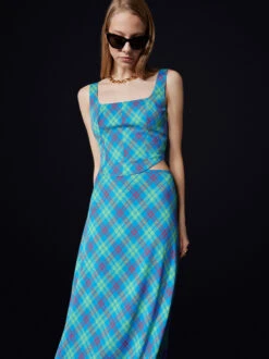 Ines Blue Check Top -New Modern Dress Sales ines blue check top by kitri studio 41886555603244