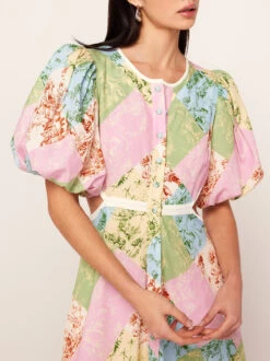 Isabella Patched Toile De Jouy Maxi Dress -New Modern Dress Sales isabella patched toile de jouy maxi dress by kitri studio 44071577682220