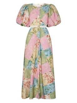 Isabella Patched Toile De Jouy Maxi Dress -New Modern Dress Sales isabella patched toile de jouy maxi dress by kitri studio 44071598555436