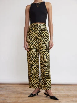New Modern Dress Sales -New Modern Dress Sales janice yellow zebra print cotton twill trousers by kitri studio 29131290968115
