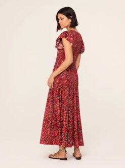 Jemima Red Constellation Print Maxi Dress -New Modern Dress Sales jemima red constellation print maxi dress by kitri studio 45733698437420
