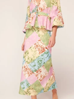 Laurel Patched Toile De Jouy Skirt -New Modern Dress Sales laurel patched toile de jouy skirt by kitri studio 44072614756652