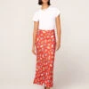 Layla Red Pottery Print Skirt