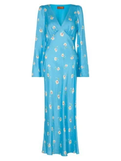 Libby Blue Pansy Print Dress -New Modern Dress Sales libby blue pansy print dress by kitri studio 41226046734636