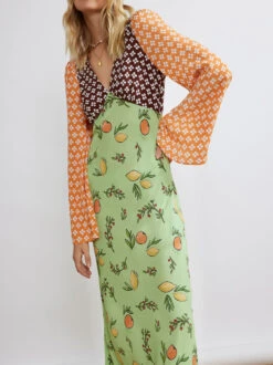 Libby Mixed Print Maxi Dress -New Modern Dress Sales libby mixed print maxi dress by kitri studio 40260537778476