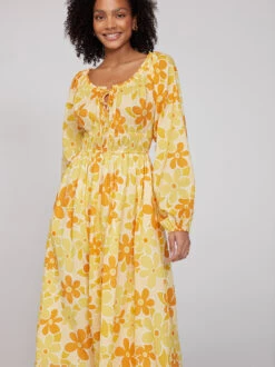 Luella Yellow Floral Print Midi Dress -New Modern Dress Sales luella yellow floral print midi dress by kitri studio 41298550915372