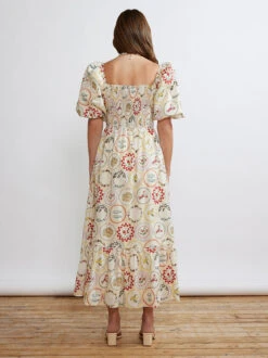 Maggie Vintage Plates Maxi Dress -New Modern Dress Sales maggie vintage plates maxi dress by kitri studio 40260571005228