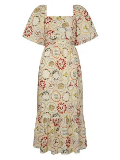 Maggie Vintage Plates Maxi Dress -New Modern Dress Sales maggie vintage plates maxi dress by kitri studio 40260571529516