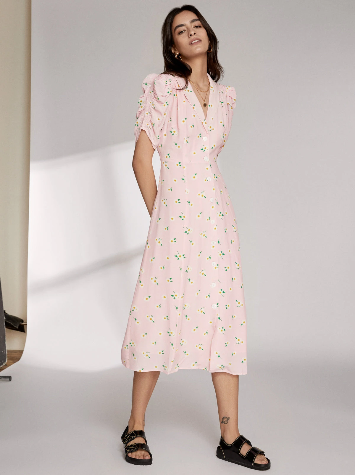 Maguire Pink Floral Dress 1 Maguire Pink Floral Dress