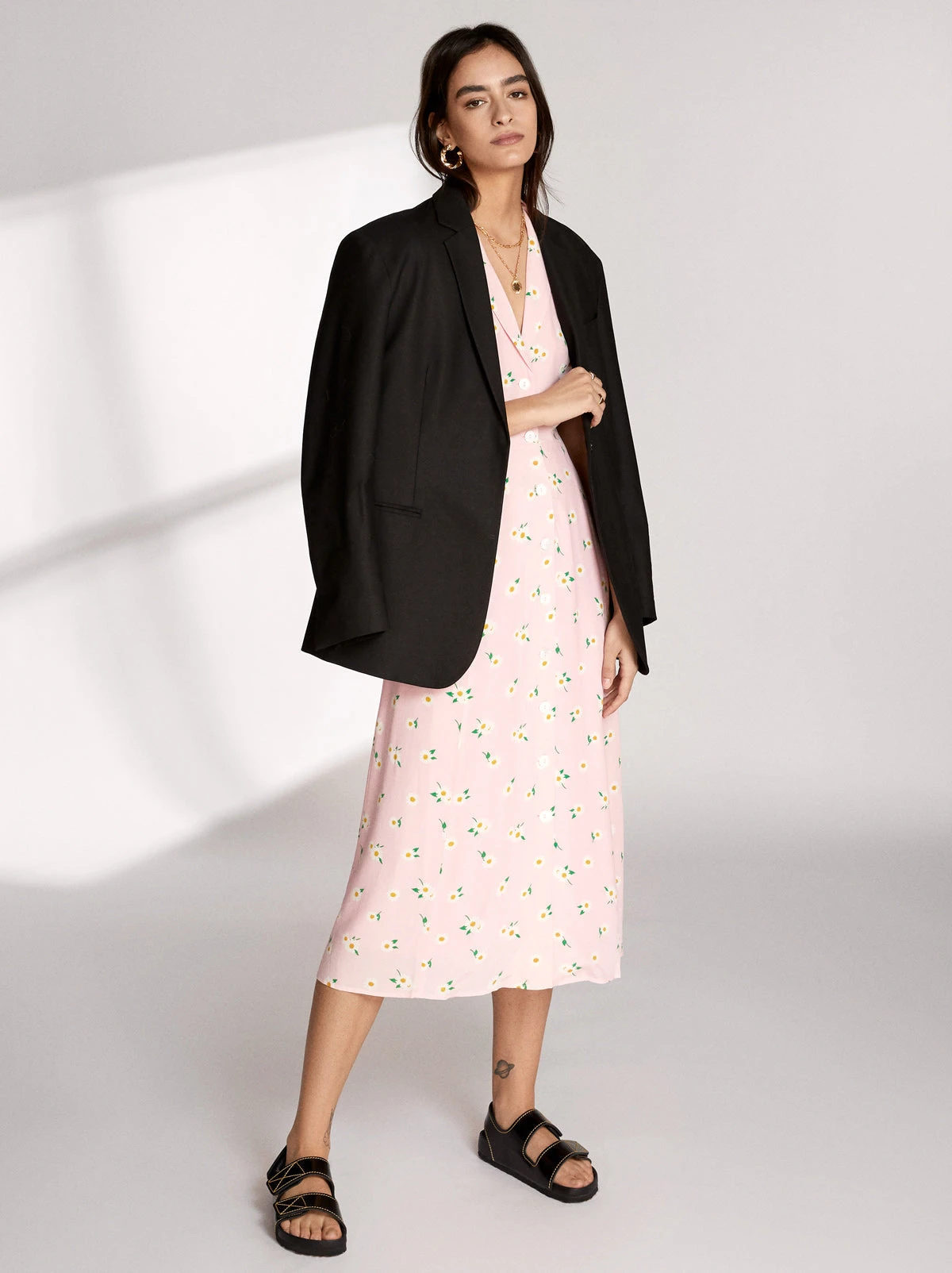 Maguire Pink Floral Dress 3 Maguire Pink Floral Dress - Image 3