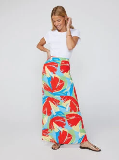 Mali Abstract Print Maxi Skirt -New Modern Dress Sales mali abstract print midi skirt by kitri studio 41299049021740