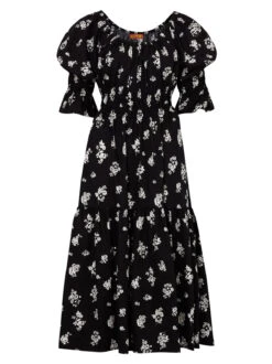 Margot Black Mono Floral Midi Dress 9 Margot Black Mono Floral Midi Dress -New Modern Dress Sales margot black mono floral midi dress by kitri studio 28887796711475
