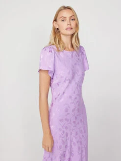 Marie Lilac Tulip Jacquard Maxi Dress -New Modern Dress Sales marie lilac tulip jacquard maxi dress by kitri studio 44074659414316