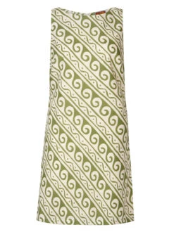 Marina Green Wave Print Mini Dress 9 Marina Green Wave Print Mini Dress -New Modern Dress Sales marina green wave print mini dress by kitri studio 44961145422124