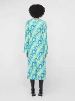 Marlena Blue Snake Print Dress -New Modern Dress Sales marlena blue snake print dress by kitri studio 43054211498284