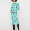 Marlena Blue Snake Print Dress