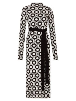 Marlowe Black Wallpaper Print Knit Dress -New Modern Dress Sales marlowe black wallpaper print knit dress by kitri studio 29138580439091