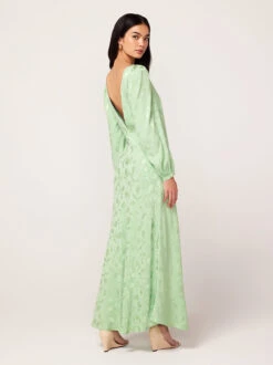 Megan Pistachio Tulip Jacquard Maxi Dress -New Modern Dress Sales megan pistachio tulip jacquard maxi dress by kitri studio 43896888328492