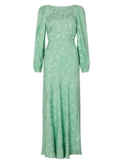 Megan Pistachio Tulip Jacquard Maxi Dress -New Modern Dress Sales megan pistachio tulip jacquard maxi dress by kitri studio 43896919785772
