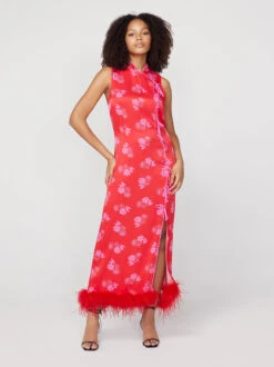 Myla Red Floral Feather Midi Dress 7 Myla Red Floral Feather Midi Dress -New Modern Dress Sales myla red floral feather midi dress by kitri studio 42460343337260