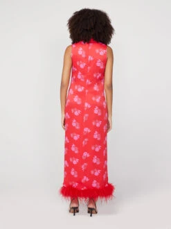 Myla Red Floral Feather Midi Dress 8 Myla Red Floral Feather Midi Dress -New Modern Dress Sales myla red floral feather midi dress by kitri studio 42872363548972
