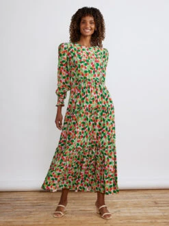 Nicole Multi Cherry Maxi Dress