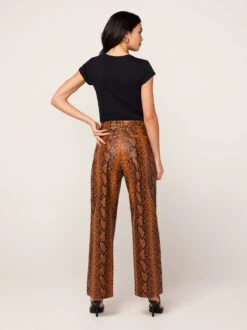 Nova Caramel Snakeskin Vinyl Trousers -New Modern Dress Sales nova caramel snakeskin vinyl trousers by kitri studio 43379401326892