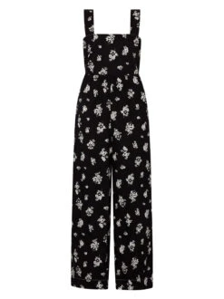 Octavia Black Mono Floral Sleeveless Jumpsuit -New Modern Dress Sales octavia black mono floral sleeveless jumpsuit by kitri studio 28887800479795