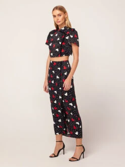 Pearl Red Heart Print Top -New Modern Dress Sales pearl red heart print top by kitri studio 43497271460140