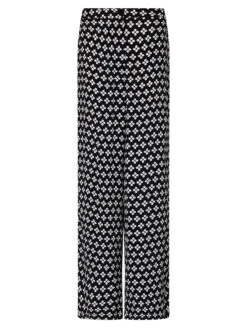 Phoenix Black Polka Floral Trousers -New Modern Dress Sales phoenix black polka floral trousers by kitri studio 40260680843564