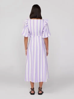 Pia Lilac Stripe Tie Front Dress -New Modern Dress Sales pia lilac stripe tie front dress by kitri studio 41268759560492