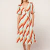 Pia Multi Stripe Midi Dress