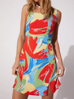 Posey Abstract Print Mini Dress -New Modern Dress Sales posey abstract print mini dress by kitri studio 41342758813996