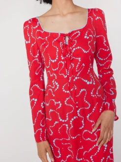 Rhonda Watermelon Trail Print Dress -New Modern Dress Sales rhonda watermelon trail print dress by kitri studio 43054387036460