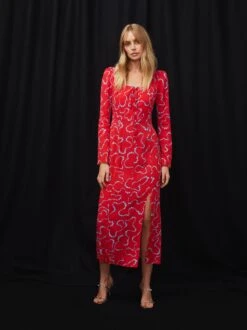 Rhonda Watermelon Trail Print Dress -New Modern Dress Sales rhonda watermelon trail print dress by kitri studio 43054388248876