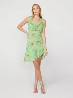 Roberta Green Wallpaper Rose Mini Dress