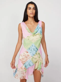 Roberta Patched Toile De Jouy Mini Dress -New Modern Dress Sales roberta patched toile de jouy mini dress by kitri studio 44129254670636