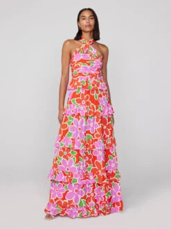 Romily Floral Print Maxi Dress