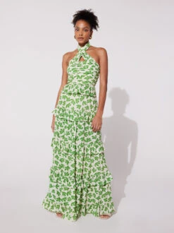 Romily Leaf Print Maxi Dress -New Modern Dress Sales romily leaf print maxi dress by kitri studio 41236921942316