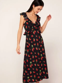 Rosemary Berry Print Midi Dress -New Modern Dress Sales rosemary berry print midi dress by kitri studio 44129399111980